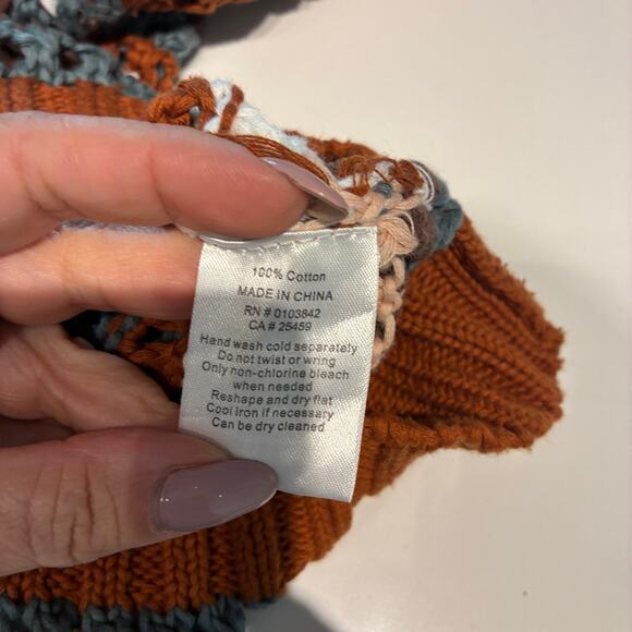 Evereve Arabella Crochet Short Sleeve Knit Sweater XS - Picture 4 of 9